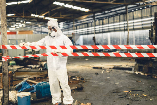 Professional Biohazard technician working in Columbus, GA